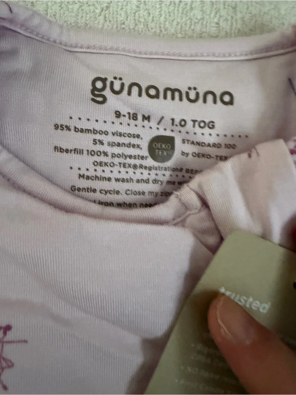 NWT Gunamuna sleep sack dancing girl 1.0 TOG 9-18M